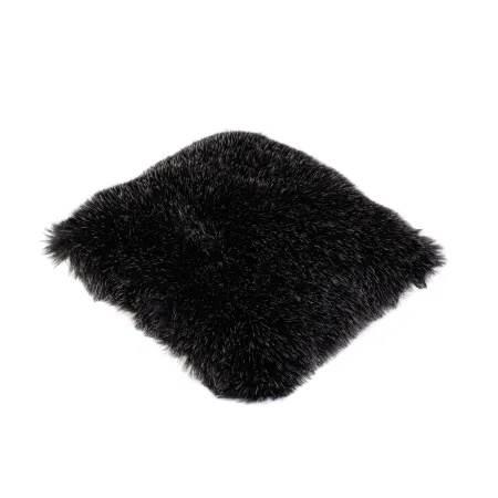 Poduszka Futrzana z eko futra jenot ozdobna futerkowa 35x35