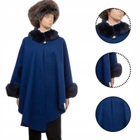 Ponczo niebieski + granat (12)