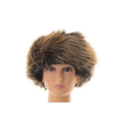 Opaska futrzana zimowa jesienna eko futro jenot