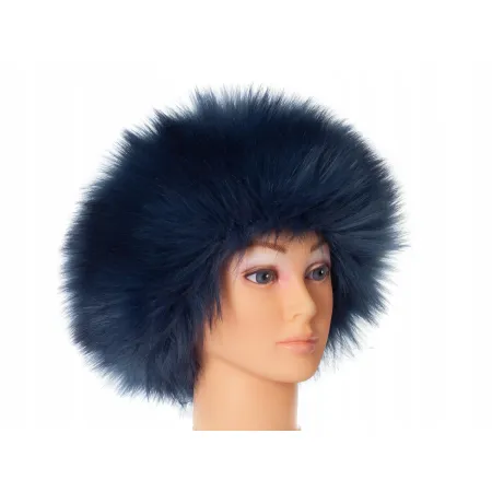 Czapka futrzana niebieska CZ-09