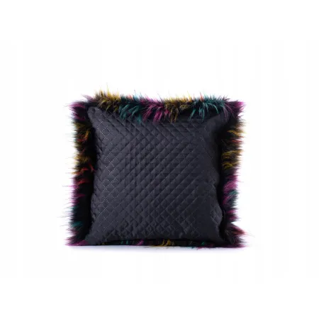 Poduszka Futrzana z eko futra jenot ozdobna futerkowa 35x35