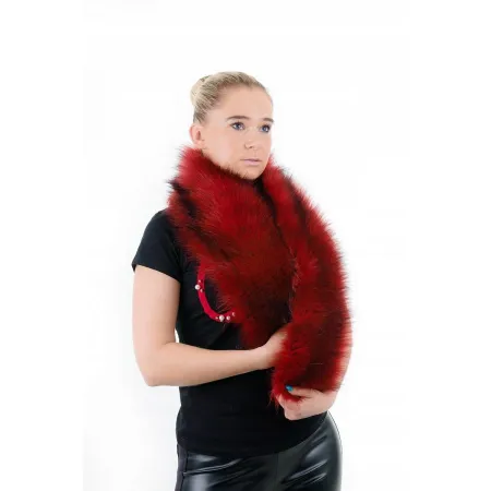 SZAL FUTRZANY CZERWONY SZ-31