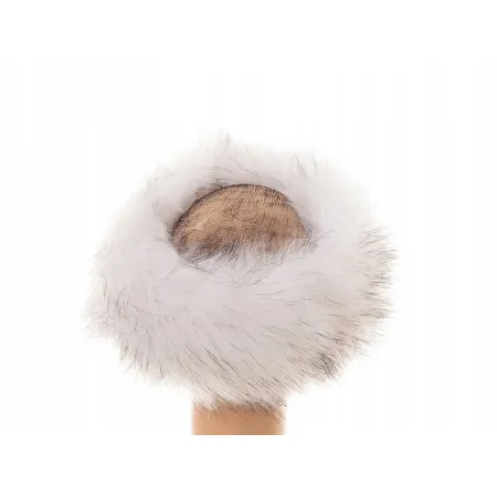 OPASKA FUTRZANA BIAŁA PODPALANA 04