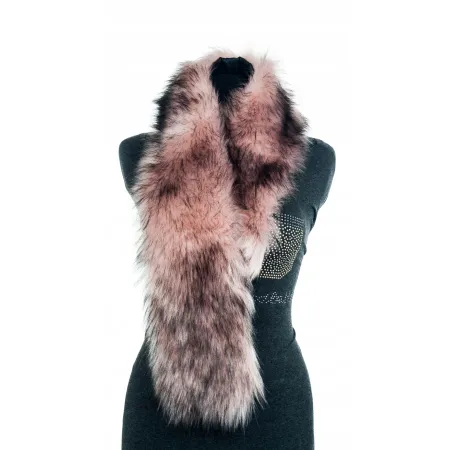 SZAL FUTRZANY RÓŻ SZ-37