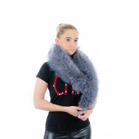 SZAL FUTRZANY SZARY F SZ-10