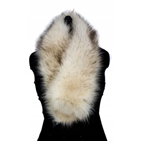 SZAL FUTRZANY ECRU SZ-16