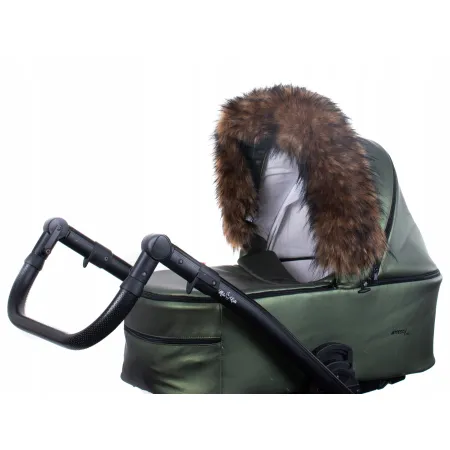 Obszycie futrzane do budki wózka futerkowe obszycie do wózka eko futro
