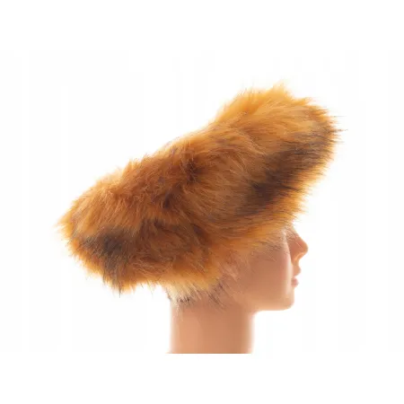 Opaska futrzana zimowa jesienna eko futro jenot