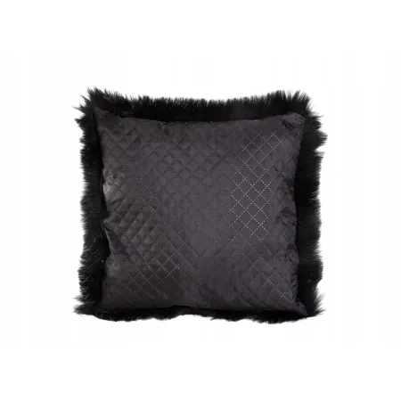 Poduszka Futrzana z eko futra jenot ozdobna futerkowa 35x35