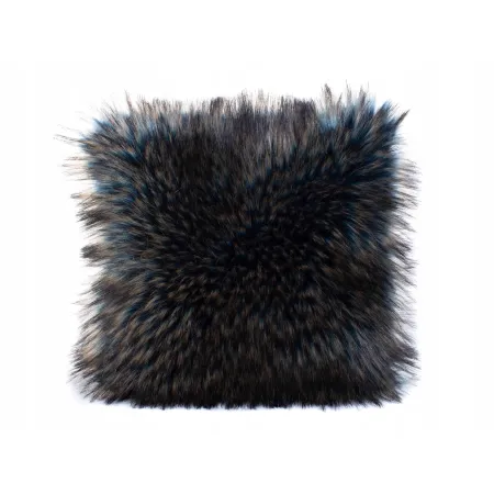 Poduszka Futrzana z eko futra jenot ozdobna futerkowa 35x35