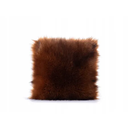 Poduszka Futrzana z eko futra jenot ozdobna futerkowa 35x35
