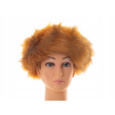 Opaska futrzana zimowa jesienna eko futro jenot