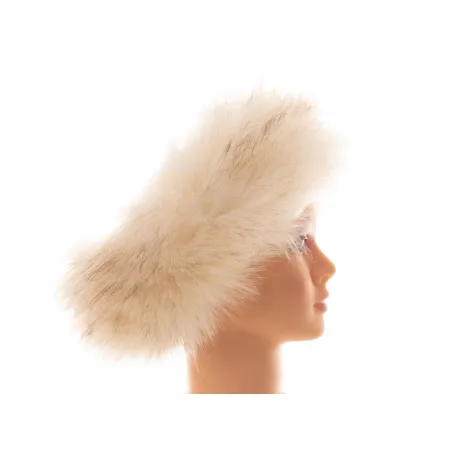 Opaska futrzana zimowa jesienna eko futro jenot