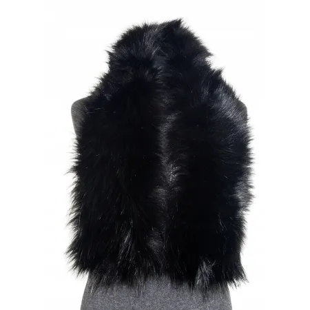 SZAL FUTRZANY CZARNY SZ-01