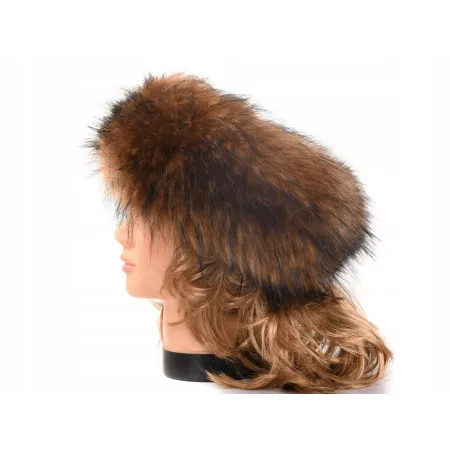 OPASKA FUTRZANA BRĄZOWA 72